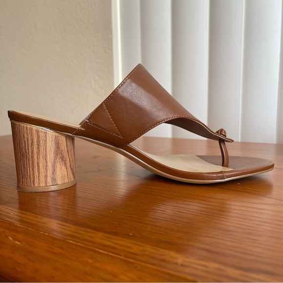 Marc New York Hazel Round Block Heel Sandal Brown Size 9.5 - Picture 5 of 16